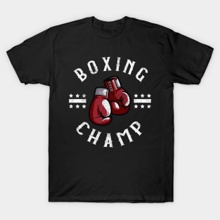 Boxing Champ Box Sports Martial Arts Fighter T-Shirt